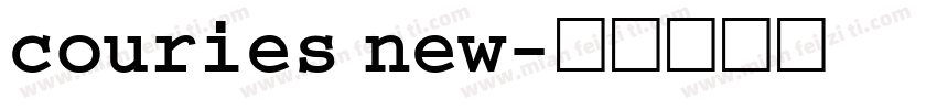 couries new字体转换